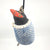 Ceramic finch king with blue robe (small)