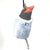 Ceramic finch king with blue robe (small)