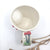 Porcelain fox cup with red mushrooms and leaves