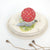 Blue bird and red mushroom butterdish