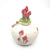 Mushroom orb/vase with ceramic gold key