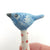 Porcelain ceramic spoon with blue bird