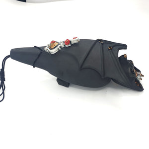 Ceramic bat hanging sculpture (black)