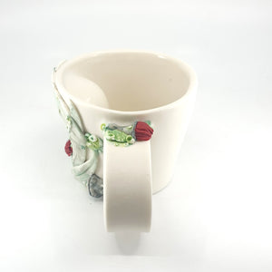 Porcelain baby quoll cup with red flowering gum