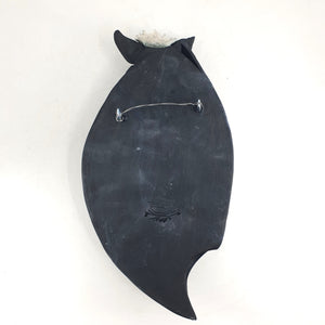 Bat wall plaque (Black with copper accents)