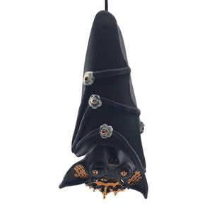Mini bat (black and copper with flowers)