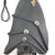 Ceramic bat hanging sculpture (black and copper)