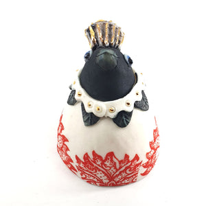 Baby Bird bell (small with red and white coat)