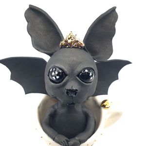 Baby Bat dragon in a teacup (mini)