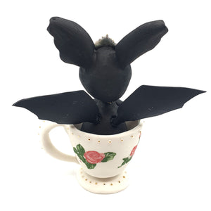 Baby Bat dragon in a teacup (mini)