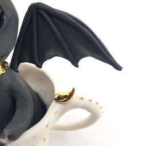 Baby Bat dragon in a teacup (mini)