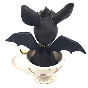 Baby Bat dragon in a teacup (mini)