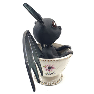 Baby Bat dragon in a teacup (large)