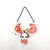 Hanging bat girl (red and white with gold antlers