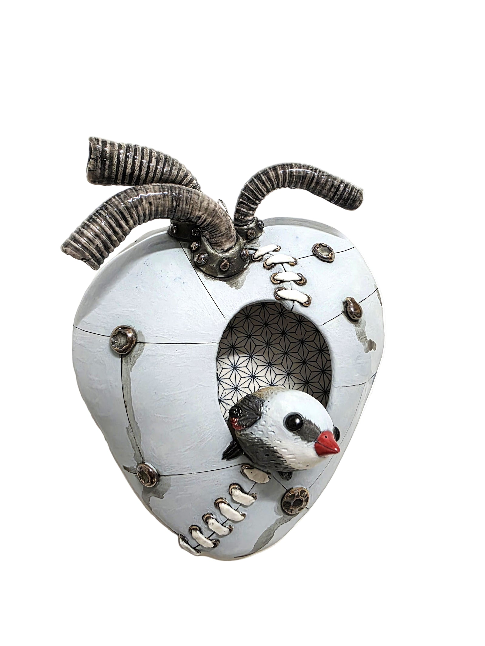 The hearts messenger (blue with laces)