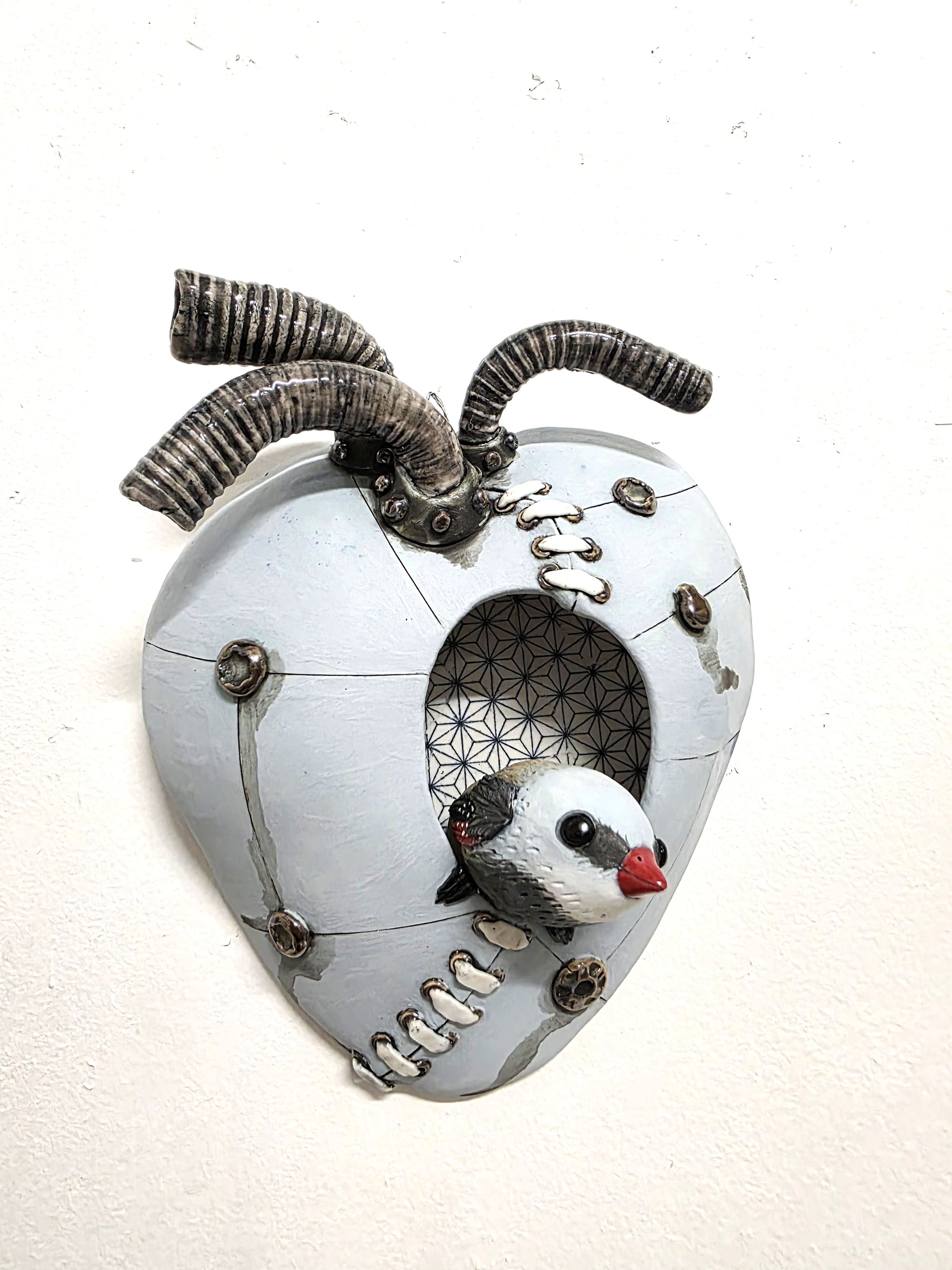 The hearts messenger (blue with laces)