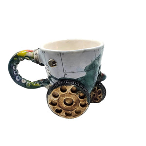 Kraken mug on wheels