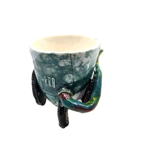 Kraken mug on wheels