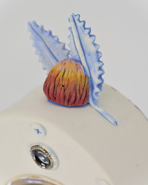 Nestwork (with banksias and firetail finch)